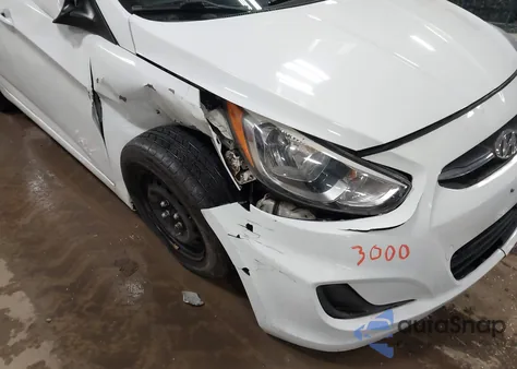 2016 Hyundai Accent Se z USA, uszkodzony, nr VIN KMHCT5AE1GU252785